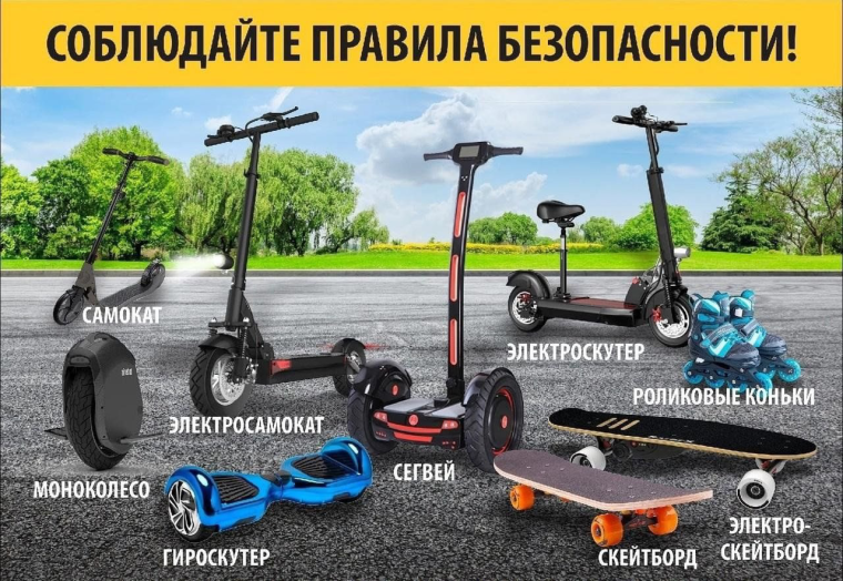 В марте текущего года вступили в силу изменения в Правила дорожного движения (постановление Правительства РФ от 06.10.2022 № 1769), согласно которым электросамокаты, электроскейтборды, гироскутеры, сегвеи, моноколеса и их аналоги получили особый статус –.